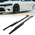Side Skirts For 2015-2023 Dodge Charger Srt Daytona Scat Pack R T 392 Gt Rocker Panels Guard Extension Body Kit Abs Plastic 