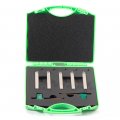 Mini Indexable Lathe Turning Tool Set 3 8 In Shank Nickel Plated Carbide Cuttings With Tcmt110204 Inserts 5 Piece Metal Tool 