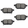 Rear D1354 Ceramic Disc Brake Pad Set For Toyota Corolla Prius Yaris Matrix Scion Tc Xb And Pontiac Vibe 4 Pieces With Hardware 