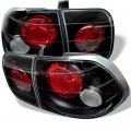 Black 1996-1998 Honda Civic 4-door Sedan Tail Lights Brake Lamps Left Right Taillamps Driver Passenger Side 