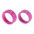 X Autohaux 1 Set Car Center Control Dashboard Knob Decor Air Conditioner Headlight Volume Tune Button Ring Trim Cover For Jeep