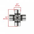 Caltric U-joint Kit Compatible With Can-am Renegade 500 4x4 2008-2012 Front Drive Shaft