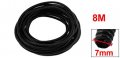 Uxcell 8 M 5 X 7 Mm Pvc Flexible Corrugated Conduit Tube For Garden Office Black