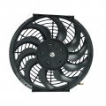 Blackhorse-racing 12 Universal Electric Radiator Cooling Fans Thermostat Relay Mount Kit 