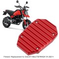 Side Stand Pad Extension Kickstand Extender Plate Motorcycle Accessories Aluminium Alloy Replacement For V4 2021 Pedalspedals 