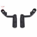 Black 5 Long Footpeg Kit 1 25 Engine Guard For Roadstar Xv1700