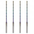 4pcs Mini Twist Drill Bit 1 5mm Micro Engraving Bits High-speed Steel 2 35mm Shank Uncoated For Diy Resin Amber And Wood 