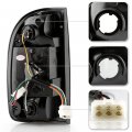 Acanii Red Clear Led Tail Lights Brake Lamps Pair Left Right Replacement For 2001 202 2003 2004 Toyota Tacoma Pickup