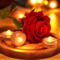 Hl Submersible Led Light Amber Small 100 Hours Waterproof Flameless Lights Battery Powered For Wedding Home Vase Festival Party