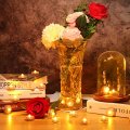 Hl Submersible Led Light Amber Small 100 Hours Waterproof Flameless Lights Battery Powered For Wedding Home Vase Festival Party