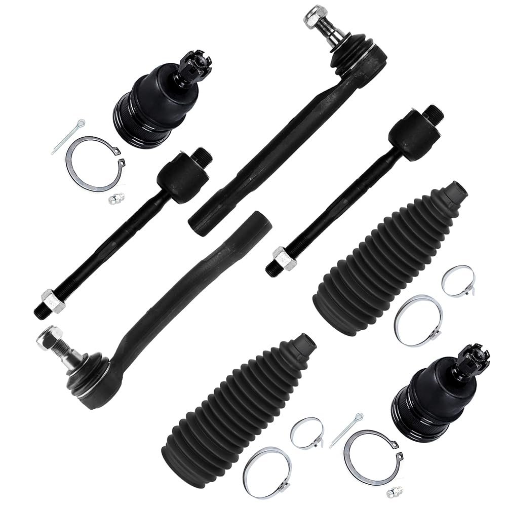 8pc Set Front Suspension Kit Fit 2001-2005 For Acura Mdx 2003-2005 Honda Pilot Inner Outer Tie Rod End Lower Ball Joint