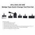 Waltyotur Oxa Tool Post Set 250-000 Wedge Type Quick Change 6-9 Inch Lathe Swing 6pcs