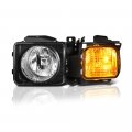 Chrome Bezel Oe-style Headlight Headlamp Assembly For 2006-2010 Hummer H3 H3t Driver Side 