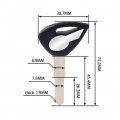 Newsmarts Motorcycle Blank Key Replacement Uncut Blade For Yamaha Vstar Drag Star Xv1900 Xvs 1300 950 400 Right Black