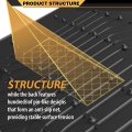 Tpe Floor Liner 3pcs For Toyota Tacoma Double Cab 2024 2025 Front 2nd Row All Weather Full Cover Protection Accessories Car