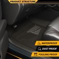 Tpe Floor Liner 3pcs For Toyota Tacoma Double Cab 2024 2025 Front 2nd Row All Weather Full Cover Protection Accessories Car