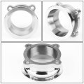 Auto Dynasty Gt35 Gt30 Turbo 2 5 Inches 4-bolt Flange To 3 V-band Stainless Steel Exhaust Clamp Adaptor