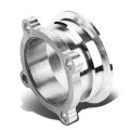 Auto Dynasty Gt35 Gt30 Turbo 2 5 Inches 4-bolt Flange To 3 V-band Stainless Steel Exhaust Clamp Adaptor