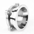 Auto Dynasty Gt35 Gt30 Turbo 2 5 Inches 4-bolt Flange To 3 V-band Stainless Steel Exhaust Clamp Adaptor