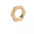 Uxcell 15 Pcs 1 8bsp Female Thread Brass Hex Nut Pipe Fitting Locknut