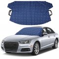 Econour Windshield Cover For Ice And Snow Tough 600d Polyester Printed Fabric Frost Any Weather Water Heat Sag-proof Car 