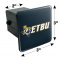East Texas Baptist University Tigers Logo Tow Trailer Hitch Cover Plug Insert 2