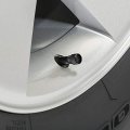 Ipick Image For Chevrolet Camaro Ss Logo In Black On Aluminum Tire Valve Stem Caps
