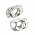 Uxcell Sliding T Slot Nuts M4 Half Round Roll In T-nut For 2020 Series Aluminum Extrusion Profile Carbon Steel Nickel-plated
