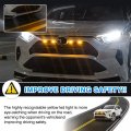 Autorder Compatible With Led Grille Lights Toyota Rav4 2019 2020 2021 2022 2023 Accessories Front Warning Bulbs Amber And White