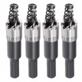 Uxcell 4 Pcs 13mm High Speed Steel Hss Drill Bit Hole Saw Cutter For Metal Alloy Wood