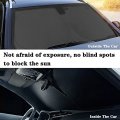 Yofamo Car Front Windshield Sun Shade Foldableshade Protector Custom Fit For Toyota 4runner 2010-2021 2022 Interior Accessories