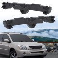 Front Left And Right Side Bumper Brackets For Lx Rx330 2004 To 2006 Rx350 2007 2009 Rx400 2008 Lx1033103 Lx1032103 Black Abs