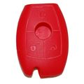 2006-2012 Mercedes-benz C Cl Clk Series Silicone Rubber Remote Cover Red 