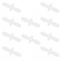 10 Pcs I Shaped 1 Hose Barb Plastic Barbed Tube Pipe Fitting White For Car 