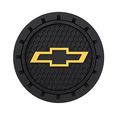 Plasticolor 000648r01 Chevy Bowtie Gold Cup Holder Coaster 