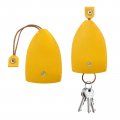 Augeny 2 Pcs Car Key Case Cute Creative Pull-out Sleevechain Bag Pu Leather Large-capacity Protective Holder Universal Vehicle 