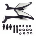 Httmt Mt346- Black Spear Blade Mini Mirrors Compatible With Suzuk Gsxr 600 750 1000 1300 Hayabusa Gsx-r