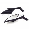 Httmt Mt346- Black Spear Blade Mini Mirrors Compatible With Suzuk Gsxr 600 750 1000 1300 Hayabusa Gsx-r