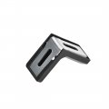Uxcell 28x18mm Cabinet Cupboard Shelf Corner Brace Plate Right Angle Bracket Black 10pcs