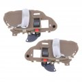 Chevy C3500 1995 96 97 98 99 2000 Interior Door Handle Driver And Passenger Side Pair Front Or Rear Beige Bezel With Chrome 