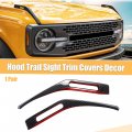 X Autohaux 1 Pair Car Trail Sight Cover Decoration Trim Exterior Accessories Replacement For Ford Bronco 2021 2022