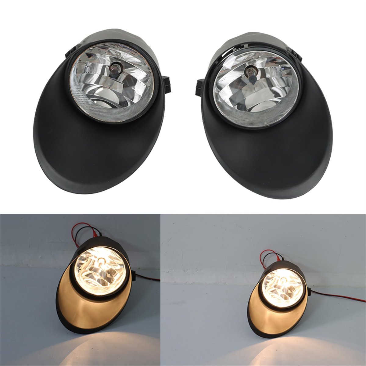Fog Lights Replacement For Tundra 2007 2008 2009 2010 2011 2012 2013 Clear Lens Lamp With Wiring Kit To2592117 To2600102 Pair