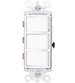 Baomain Sw1506-2 15 Amp 120 277 Volt Decora Brand Style Single-pole Ac Combination Switch Commercial Grade Grounded White