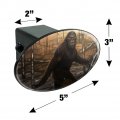Bigfoot Sasquatch Walking In The Woods Oval Tow Trailer Hitch Cover Plug Insert