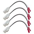 4pcs Front Rear Door Speaker Wire Harness Connector Plug Replacement For 2006-2010 Commander 