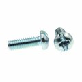 Prime-line Machine Screw Round Head Slotted Phillips Combo 8-32 X 1 2 In Zinc Plated Steel Pack Of 100