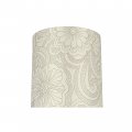 Aspen Creative 58305 Drum Uno Lamp Shade White Grey Top X Bottom 8 Height Slip 33mm 