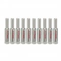 Uxcell 10pcs 10mm Diamond Coated Hole Saw Drill Bits For Glass Ceramic Tile Marble Rock Porcelain Bottles Pots Brick