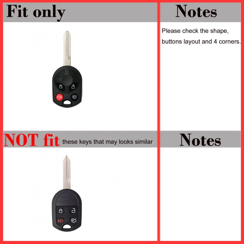 Silicone Rubber Remote Smart Key Fob Case Cover For Ford Escape Explorer Mustang Transit Fusion Focus Lincoln Navigator Zephyr