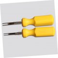 Callaron 3pcs Automotive Connectors Car Tools Terminal Ejector Kit Back Needle Remove Tool Circuit Board Extractor Crimp